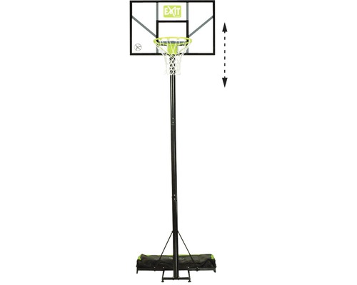 Voľne stojaci basketbalový kôš s výškovo nastaviteľným košom