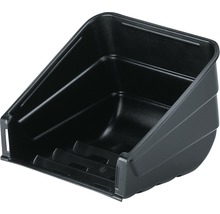 Čierny plastový kvetináč