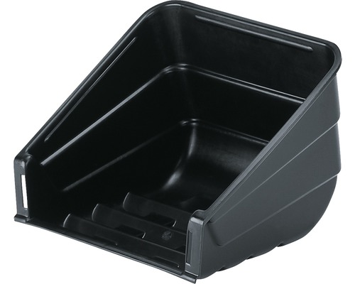 Čierny plastový kvetináč