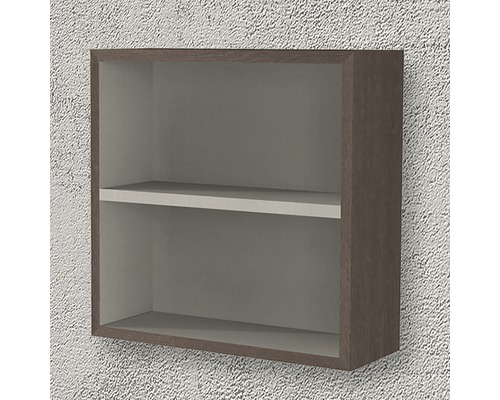 Nástenná polica s dvoma úložnými priestormi