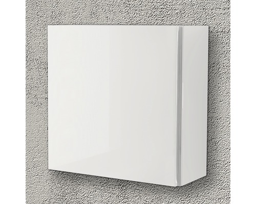 Biela nástenná skrinka na skladovanie