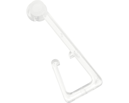 Priehľadný valčekový klzák pre záclonové koľajnice