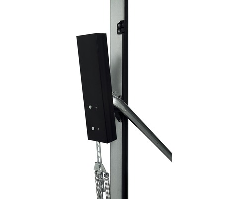 Detailný pohľad na pohon garážových vrát s pružinami