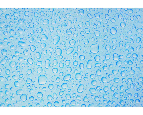 Samolepiaca fólia priehľadná GLASDEKOR FARBIG WASSERTR. 45x200 cm Detailný záber kvapiek vody