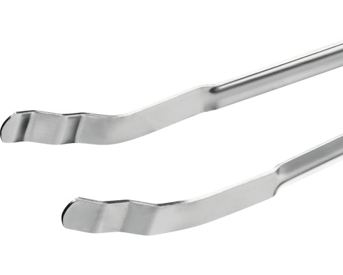 Detail nerezových grilovacích klieští