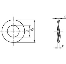 Schematické znázornenie pružnej podložky s rozmermi
