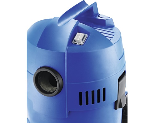 Detailný pohľad na mokrý a suchý vysávač s vypínačom a pripojením