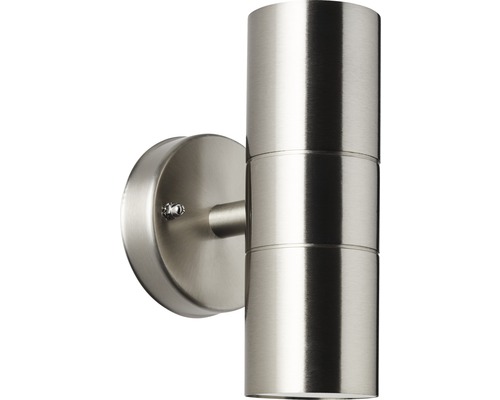 Nástenné svietidlo z kovu s dvoma žiarovkami