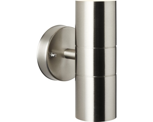 Nástenné svietidlo z kovu s dvoma svetelnými zdrojmi