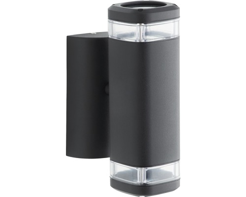 Čierne vonkajšie nástenné svietidlo