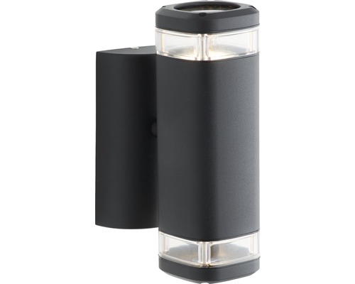 Čierne vonkajšie nástenné svietidlo