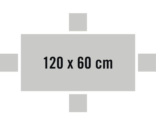 Stolová doska s rozmermi 120 x 60 centimetrov