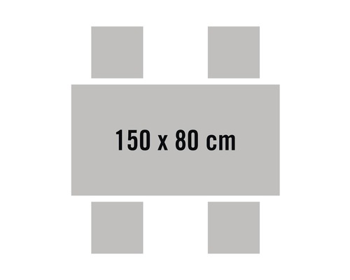 Stôl so štyrmi stoličkami, veľkosť stola 150 x 80 cm