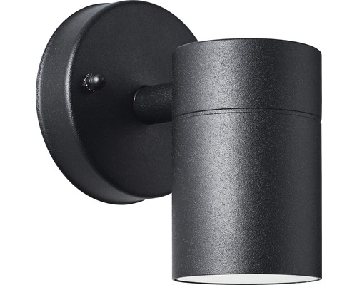 Čierne vonkajšie nástenné svietidlo