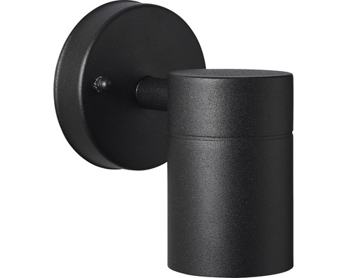 Čierne vonkajšie nástenné svietidlo