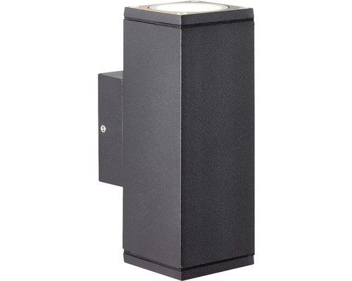 Čierne vonkajšie nástenné svietidlo