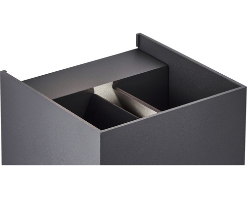 Otvorená krabica s dvoma priehradkami