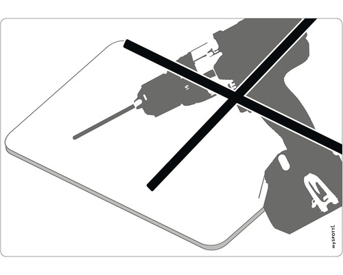 Symbol: Vŕtanie nie je povolené