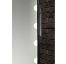 LED svetlo nad zrkadlo Focco E27135CI/C0250 Hollywood S3 IP44 2,7W 1113lm čierne-thumb-3