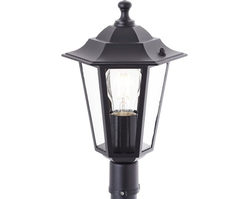 Lucerna na montáž na stĺp so žiarovkou