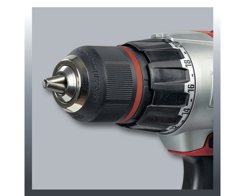 Detailný pohľad na skľučovadlo vŕtačky.