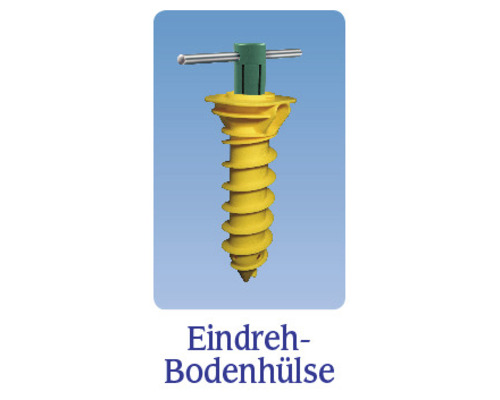 Závrtná zemná objímka na upevnenie v zemi