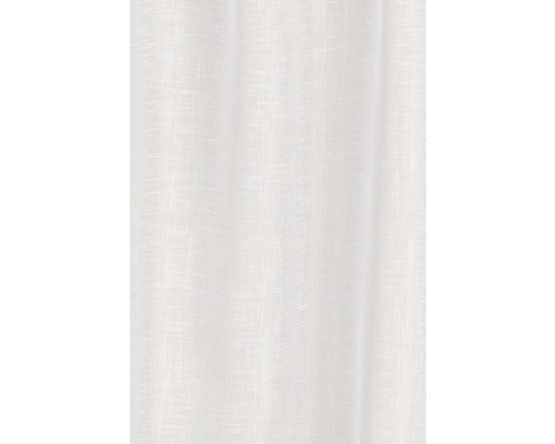 Biela, ľahko priehľadná záclonová látka