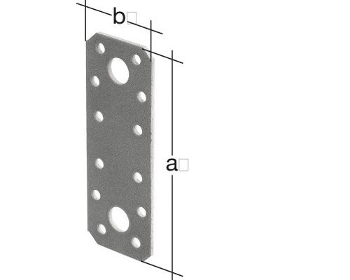 Kovový spojovací prvok s otvormi na upevnenie