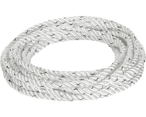 Biele, stáčaná polypropylénové lano