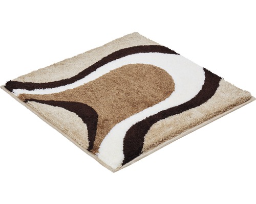 Štvorcová kúpeľňová predložka s vlnitým vzorom