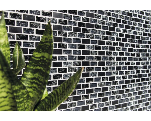 Obkladové dlaždice zo sklenenej mozaiky s obdĺžnikovými prvkami