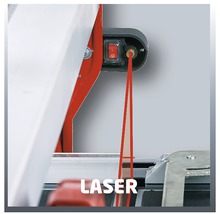 Detail laserovej funkcie rezačky dlaždíc