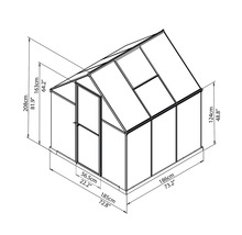 Skleník Palram Multiline Mythos 6x6 polykarbonát 185x186x204 cm