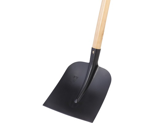 Rýľ s drevenou rukoväťou a oceľovou čepeľou