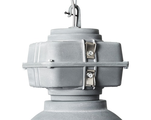 Detail sivého závesného svietidla