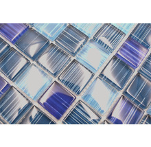 Sklenená mozaika XCM 8285 30,5x32,5 cm modrá/biela-thumb-6