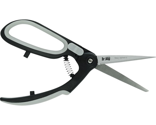 Záhradné nožnice s nerezovými čepeľami a pružinovým mechanizmom