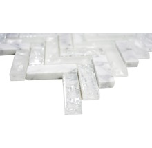 Sklenená mozaika s prírodným kameňom XIC HB1511 26,3x29,3 cm