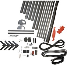 Jednotlivé diely pre systém roliet inštalovaných na fasáde