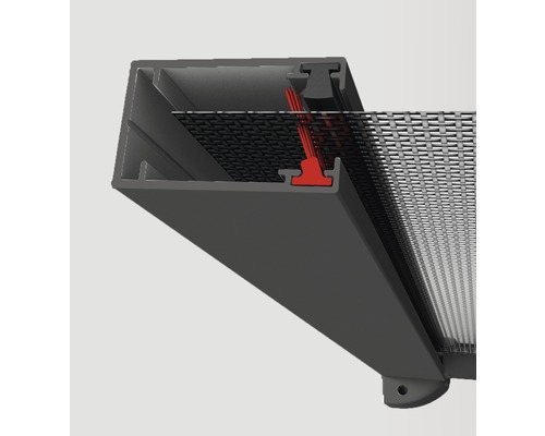 Detailný pohľad na sieťku proti hmyzu v ráme