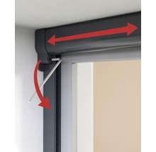 Roleta s návodom na použitie a smerovými šípkami