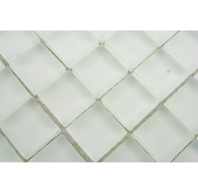Sklenená mozaika XCM 8045 30,5x32,5 cm biela