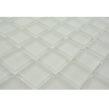 Sklenená mozaika XCM 8045 30,5x32,5 cm biela