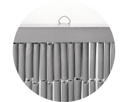 Bambusový záves s drevenou lištou a závesným zariadením