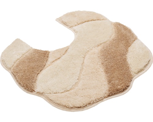 Béžová predložka na toaletu so vzorom