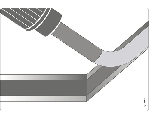 Aplikácia tesniacej pásky v rohu