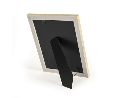 Pohľad zozadu na fotorámik so stojanom