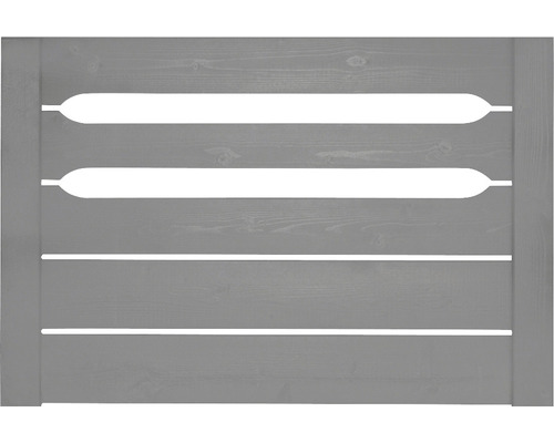 Sivý drevený plot s vodorovnými štrbinami