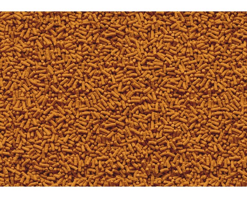 Detailný záber granúl krmiva pre ryby