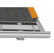 Záveterná lišta PRECIT PP pre trapézový plech 1000 mm, 7016 antracitová šedá-thumb-3